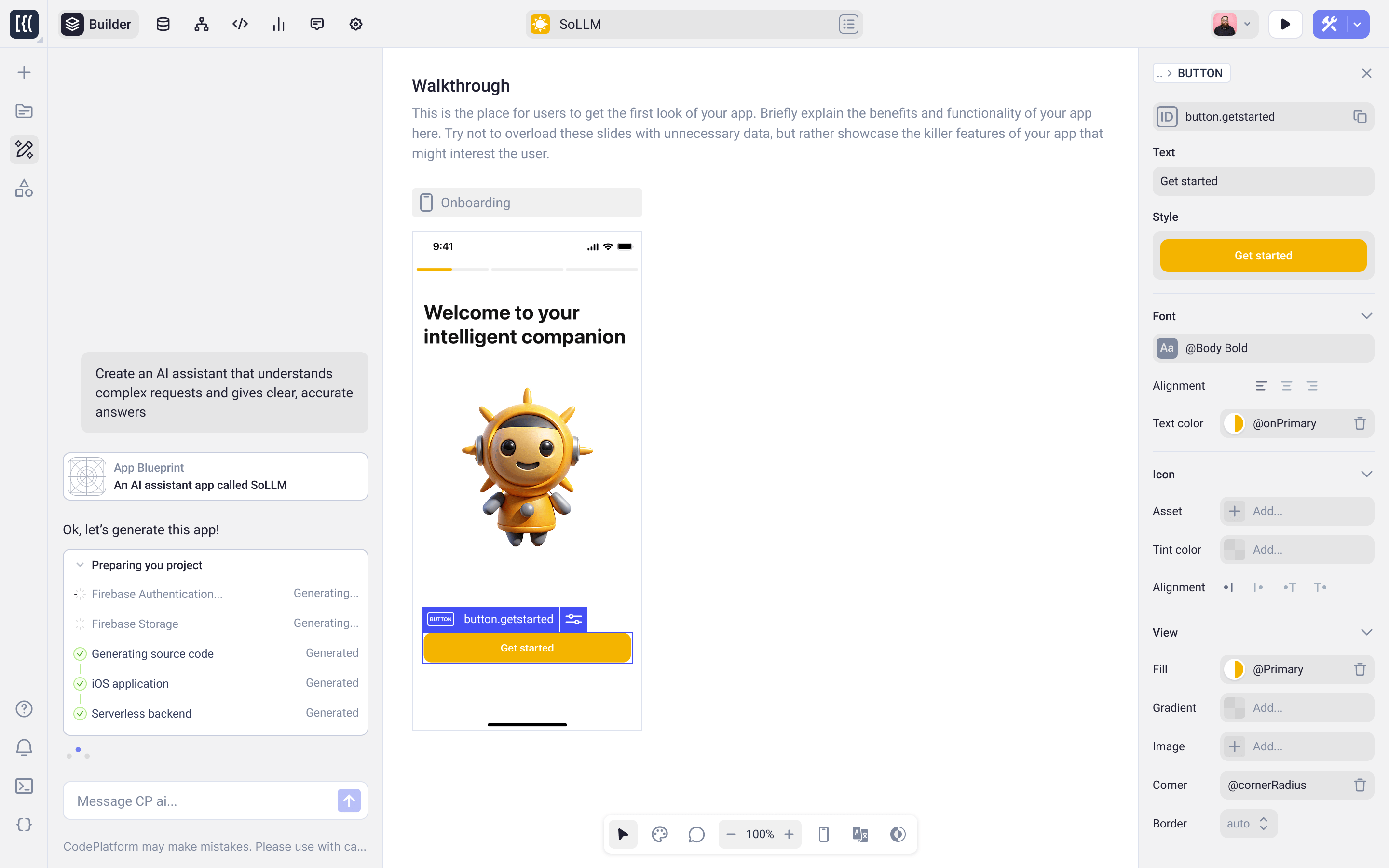 Visual App Builder